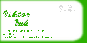 viktor muk business card